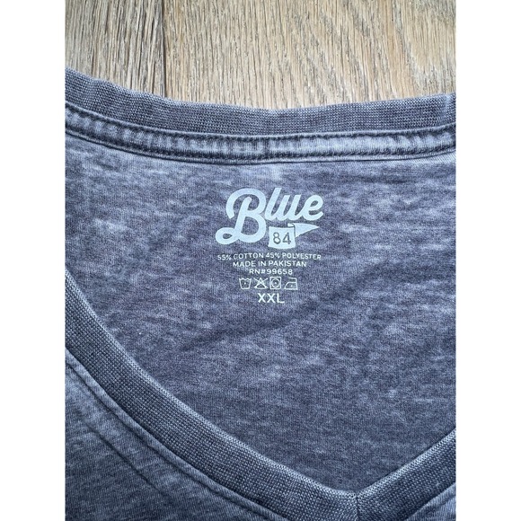 Women's Pittsburgh University Panthers Gray V Neck T Shirt Blue 84 XXL‎ New - Picture 3 of 4